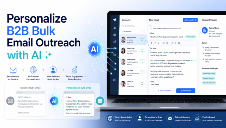 Personalize email outreach